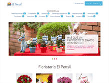 Tablet Screenshot of floristeriaelpensil.com